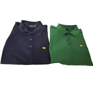 Master's Collection Golf Polo Shirts Men L "Lot of 2" Short Sleeve Preppy Golf